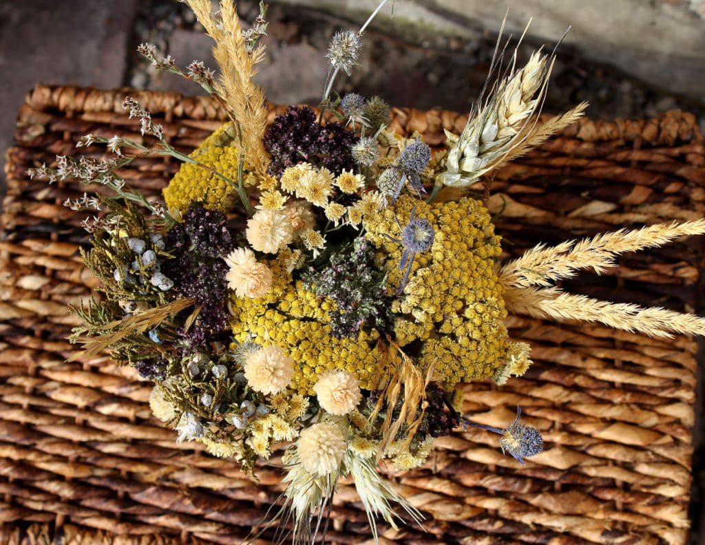 Dried Tansy & Ranunculus Bouquet