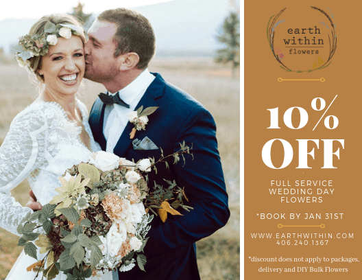 montana wedding flower January promotion