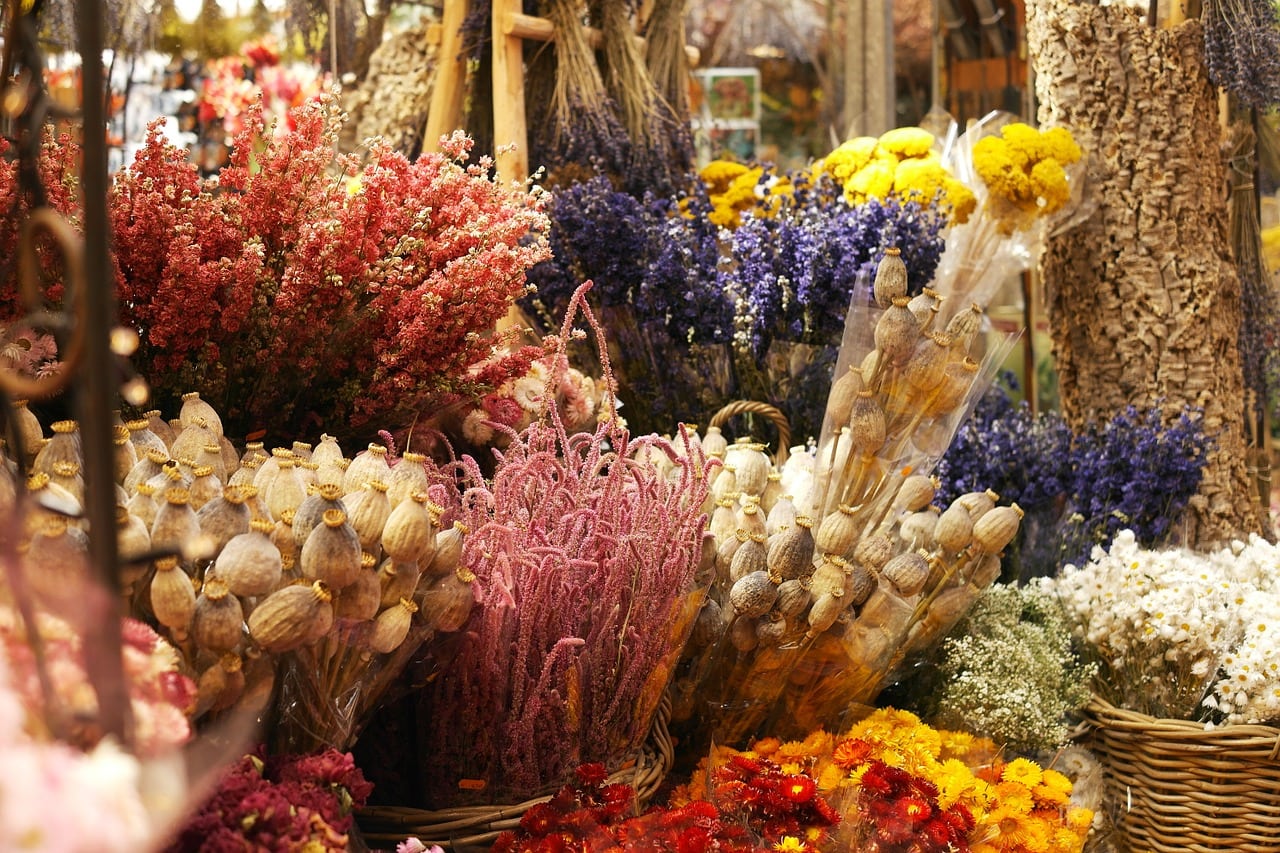 Dried flowers in Montana for valentine bouquets