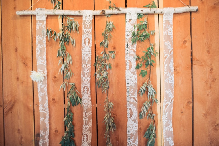 Hanging Greenery Wall Wedding Decor