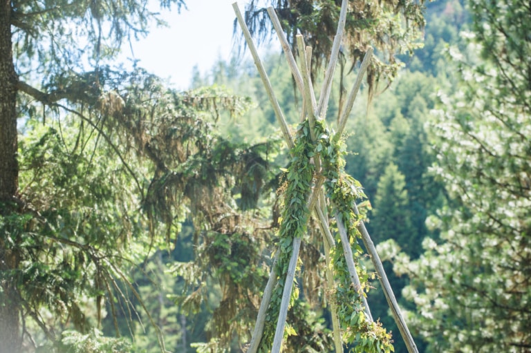 Wedding Arbor with Garland