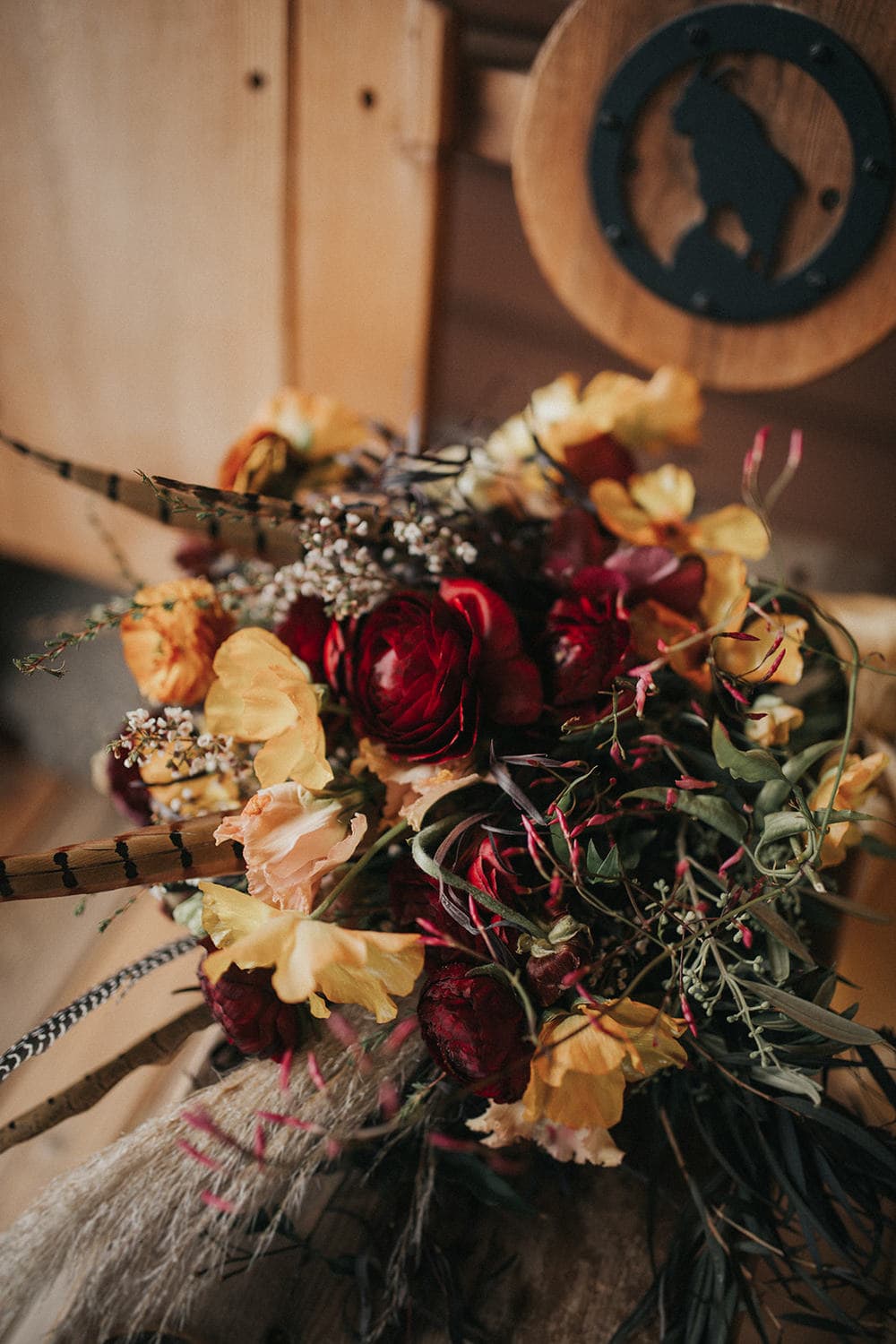 Bouquet designed by Montana wedding florist