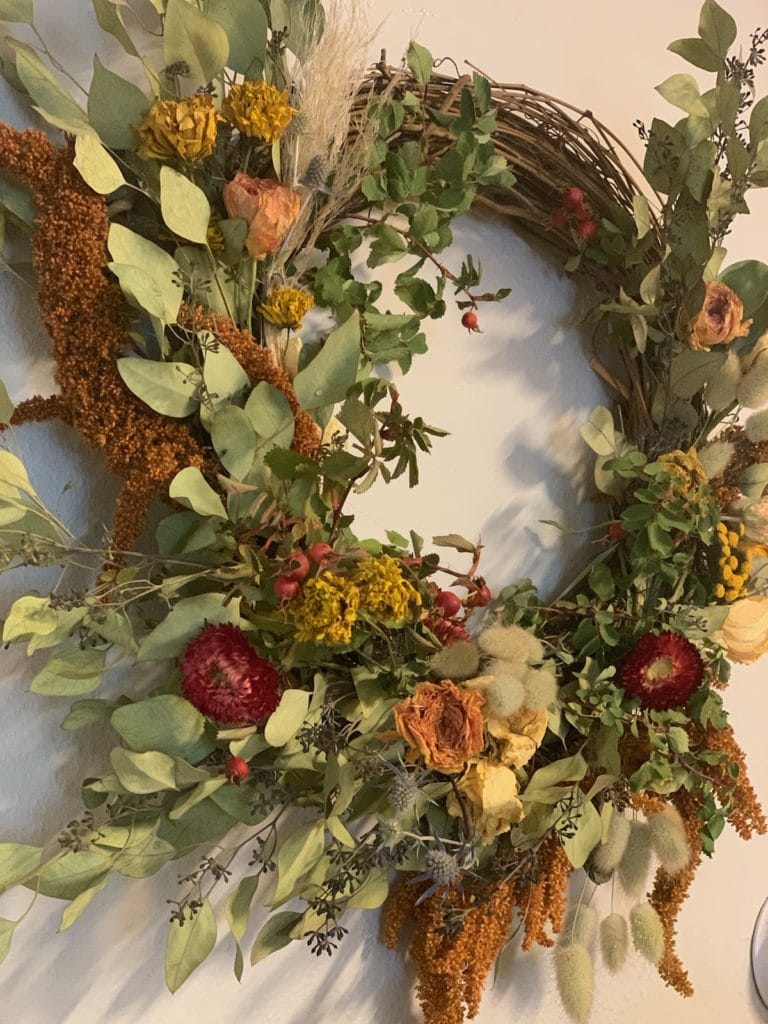 diy abundant harvest wreath